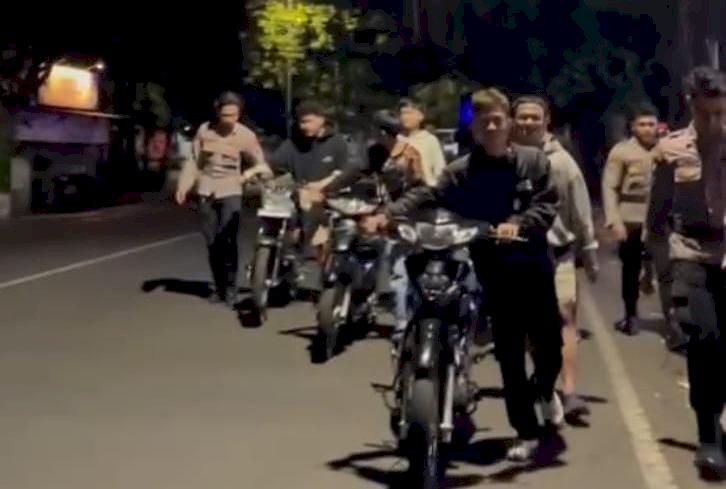 Polisi Amankan 14 Unit Motor Diduga Terlibat Bali di Kedungkandang Kota Malang